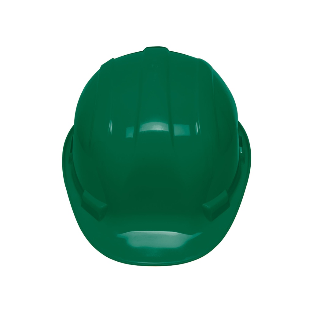 Casco de seguridad de intervalos verde