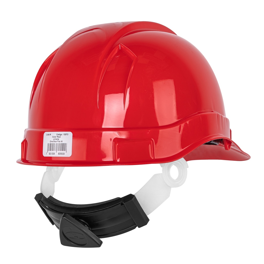Casco de seguridad de matraca  rojo