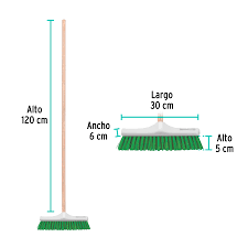 Cepillo industrial cerdas rígidas de 30 cm