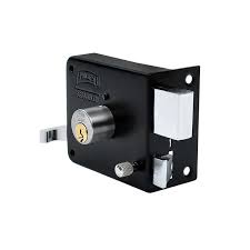 Cerradura de sobreponer 175N-IF acabado beige derecha