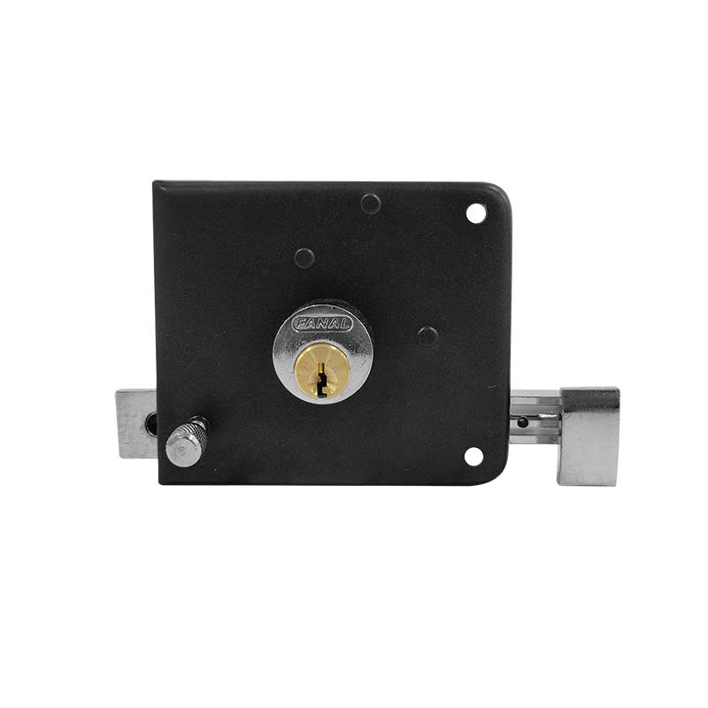 Cerradura de sobreponer 175N-IF acabado negro izquierda
