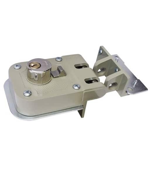 Cerradura de sobreponer 625-DC-CL acabado beige izquierda