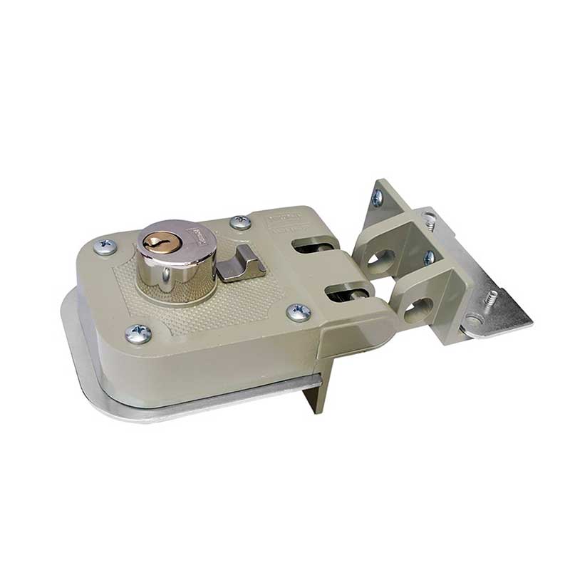 Cerradura de sobreponer 625-DC-IF acabado beige izquierda