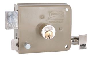 Cerradura de sobreponer 715-IF acabado beige izquierda