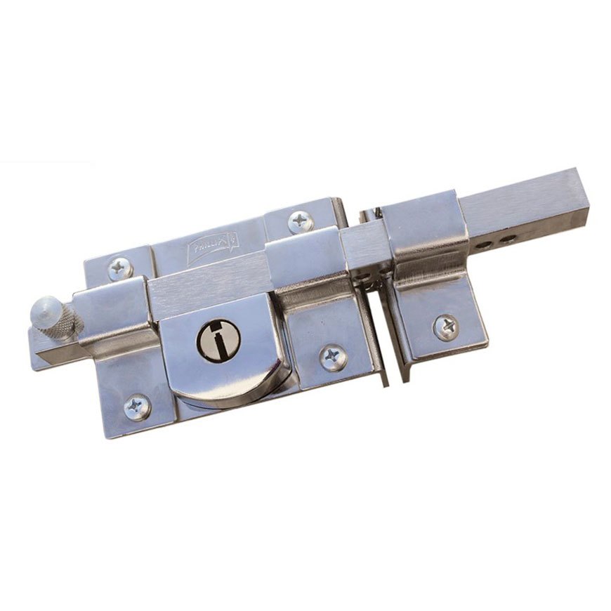 Cerradura de sobreponer 800-F acabado cromo derecha