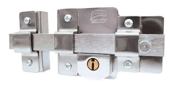 Cerradura de sobreponer 875-F acabado cromo izquierda