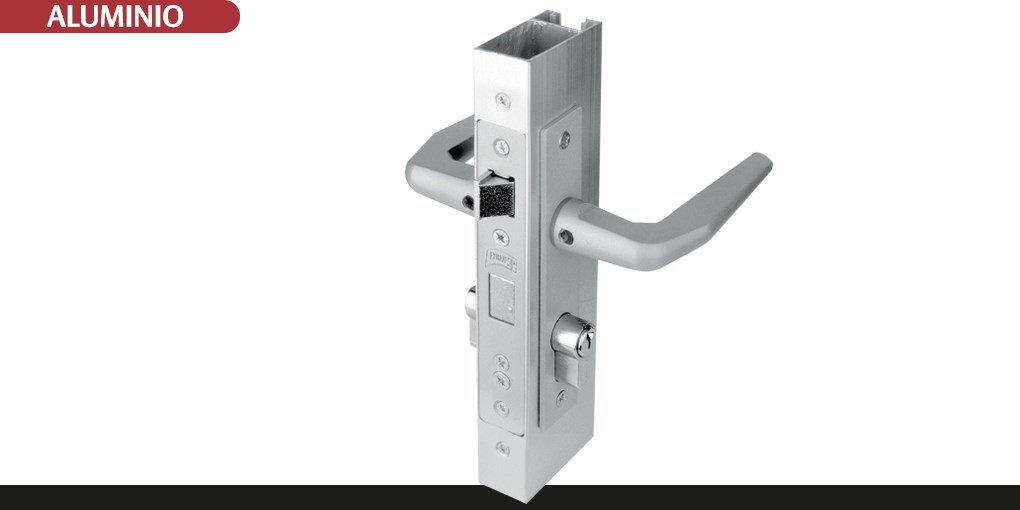 Cerradura para aluminio 3050-MM acabado blanco derecha/izquierda