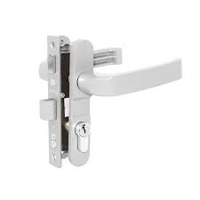 Cerradura para aluminio 3055-MM acabado blanco derecha/izquierda