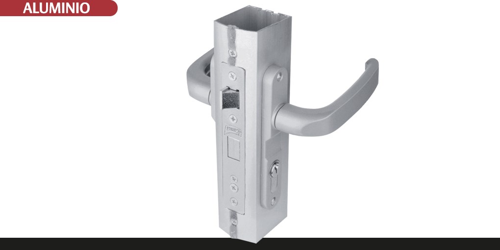 Cerradura para aluminio 3055-MM acabado negro derecha/izquierda