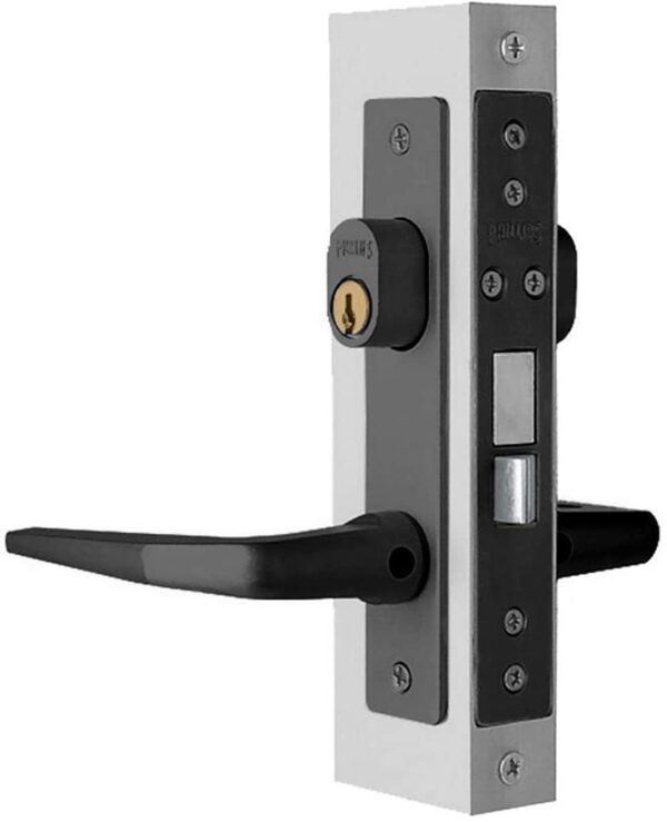 Cerradura para aluminio 549 acabado negro derecha/izquierda