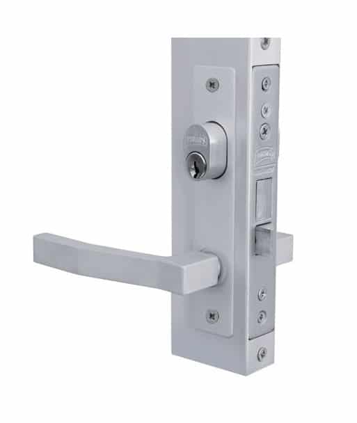 Cerradura para aluminio 550 acabado café derecha/izquierda
