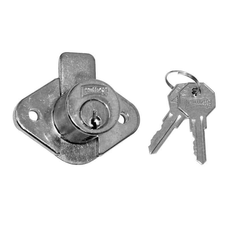 Cerradura para mueble 21 acabado cromo