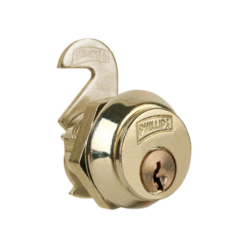 Cerradura para mueble 50-L acabado latón