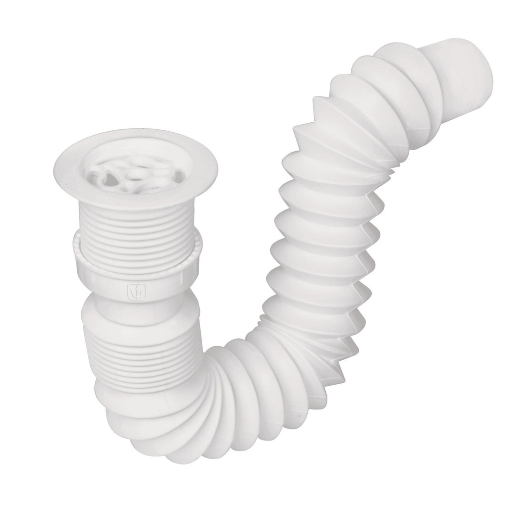 Cespol para fregadero flexible con contrarejilla de 1 1/2"