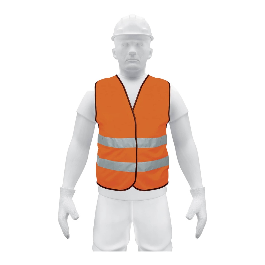 Chaleco de seguridad máxima visibilidad sin cierre verde