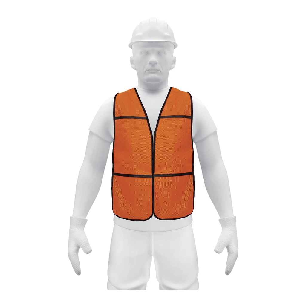 Chaleco de seguridad para uso de dia naranja