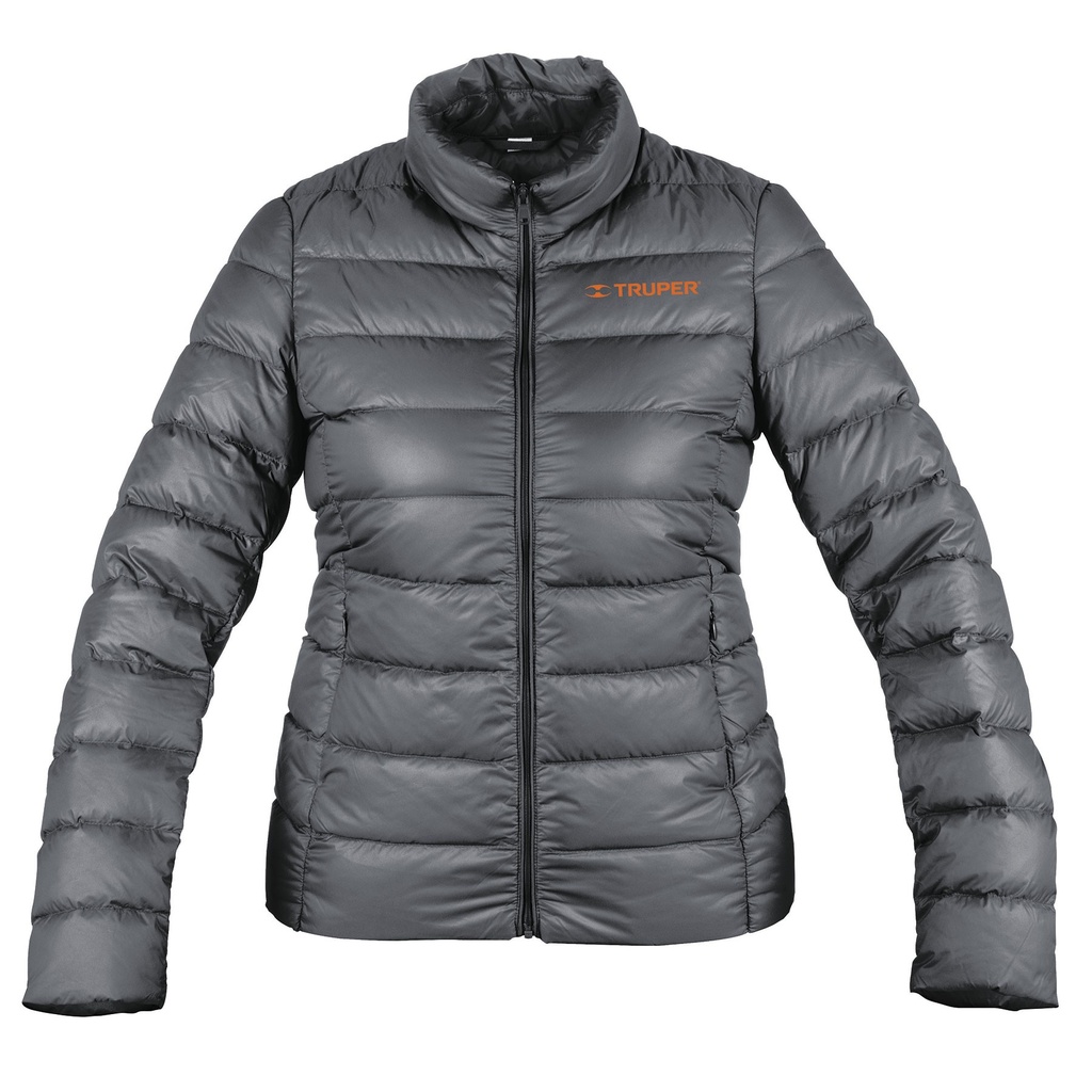 Chamarra para dama de plumas talla grande