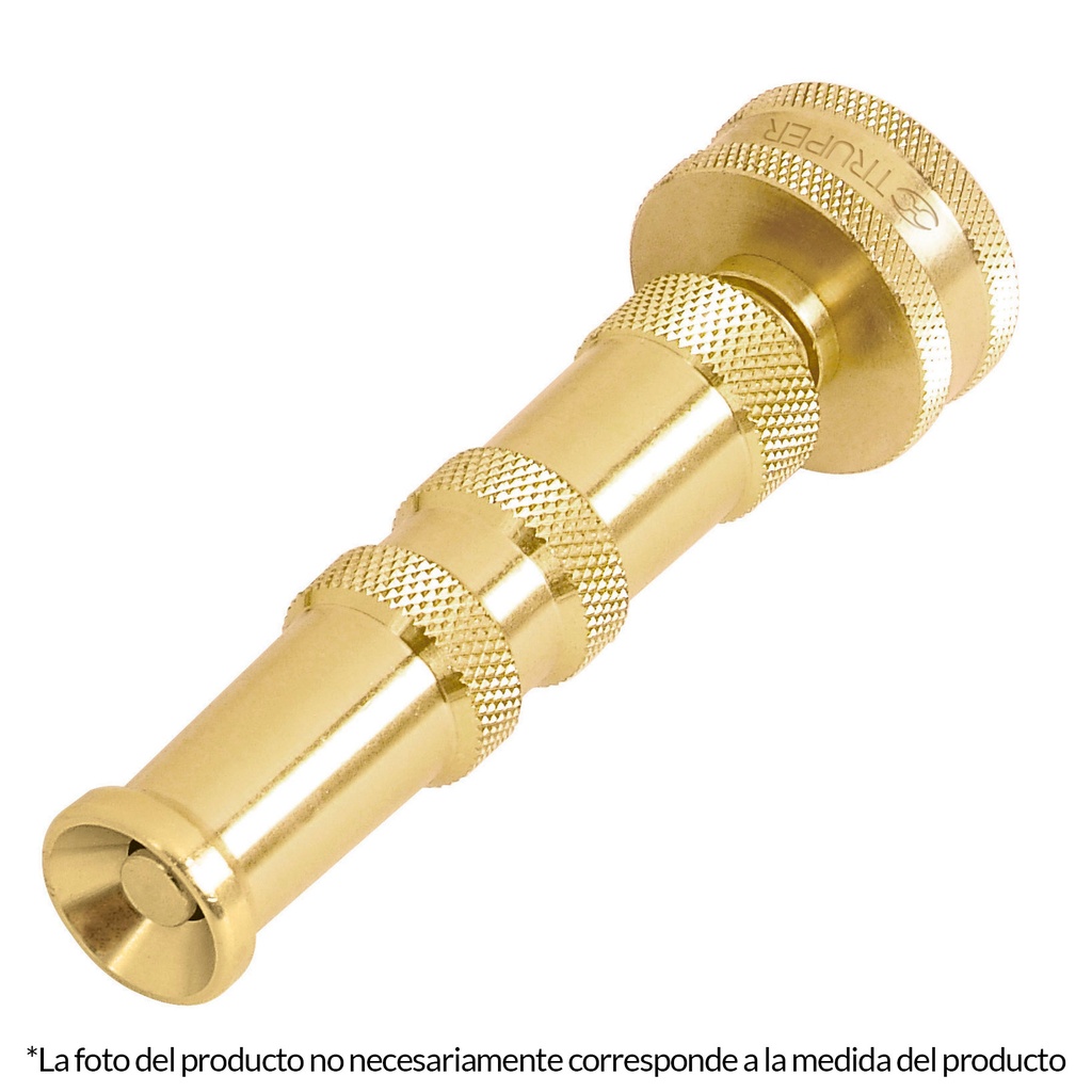 Chiflón 3" de latón maquinado para manguera