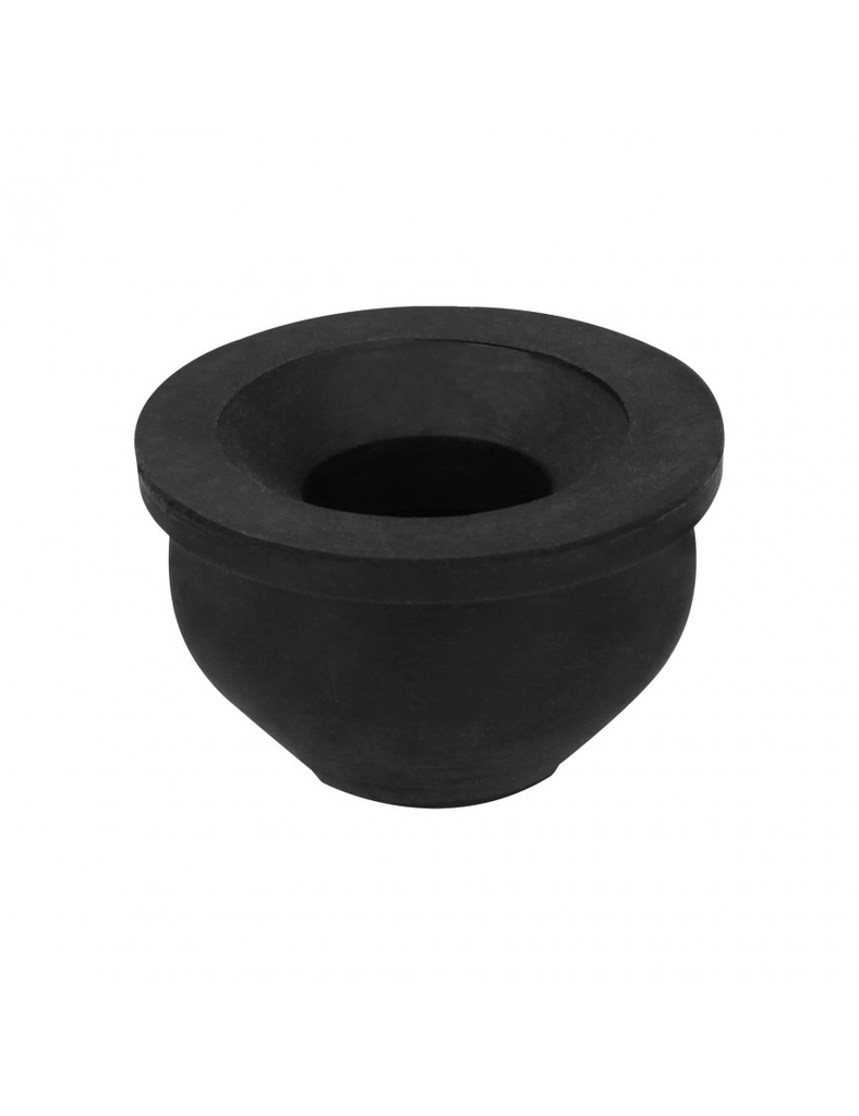 Chupon de hule negro de 2" x 1 1/4"