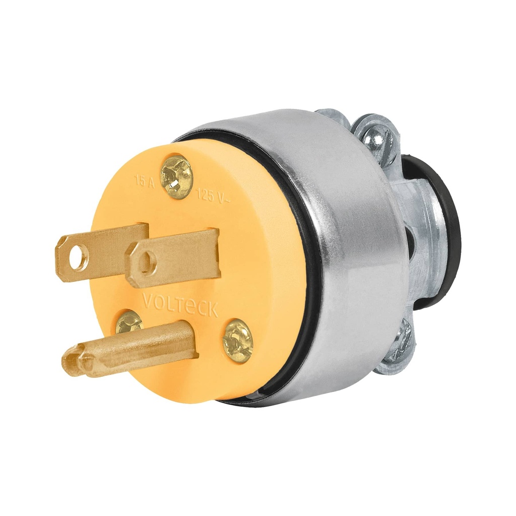 Clavija industrial blindada aterrizada 2 polos + tierra