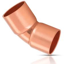 Codo de cobre 3/4" x 45°