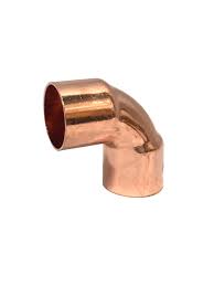 Codo de cobre reducido de 3/4" a 1/2" x 90°