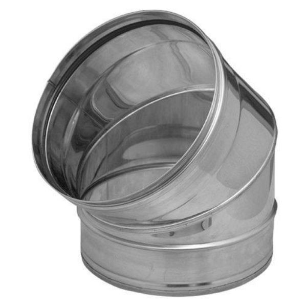Codo de lamina galvanizado de 5" x 45° C-26