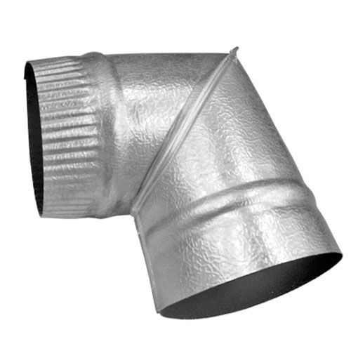 Codo de lamina galvanizado de 6" x 90° C-28