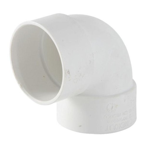 Codo de pvc sanitario de 6" x 90°