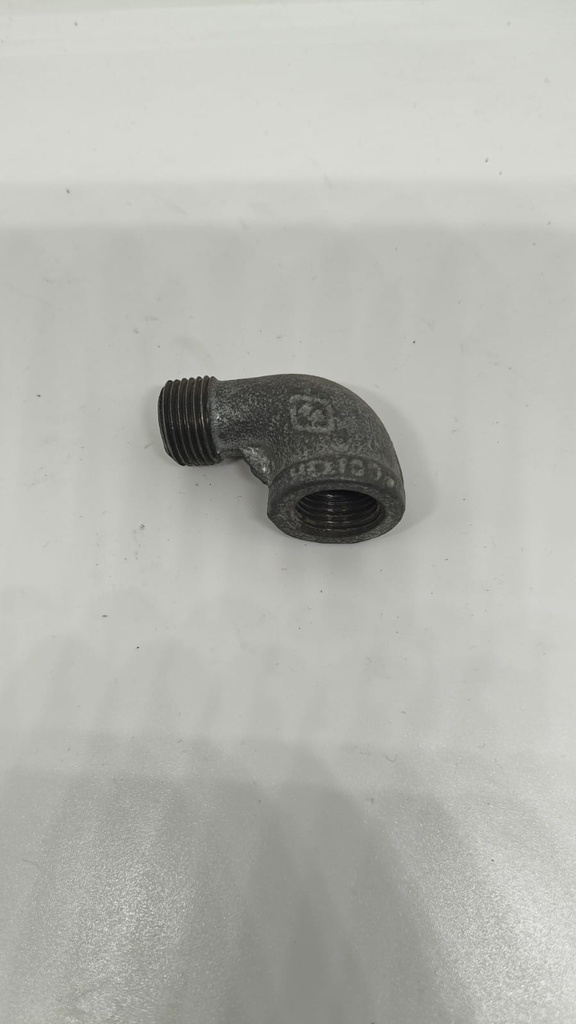 Codo galvanizado pipa de 1/2"