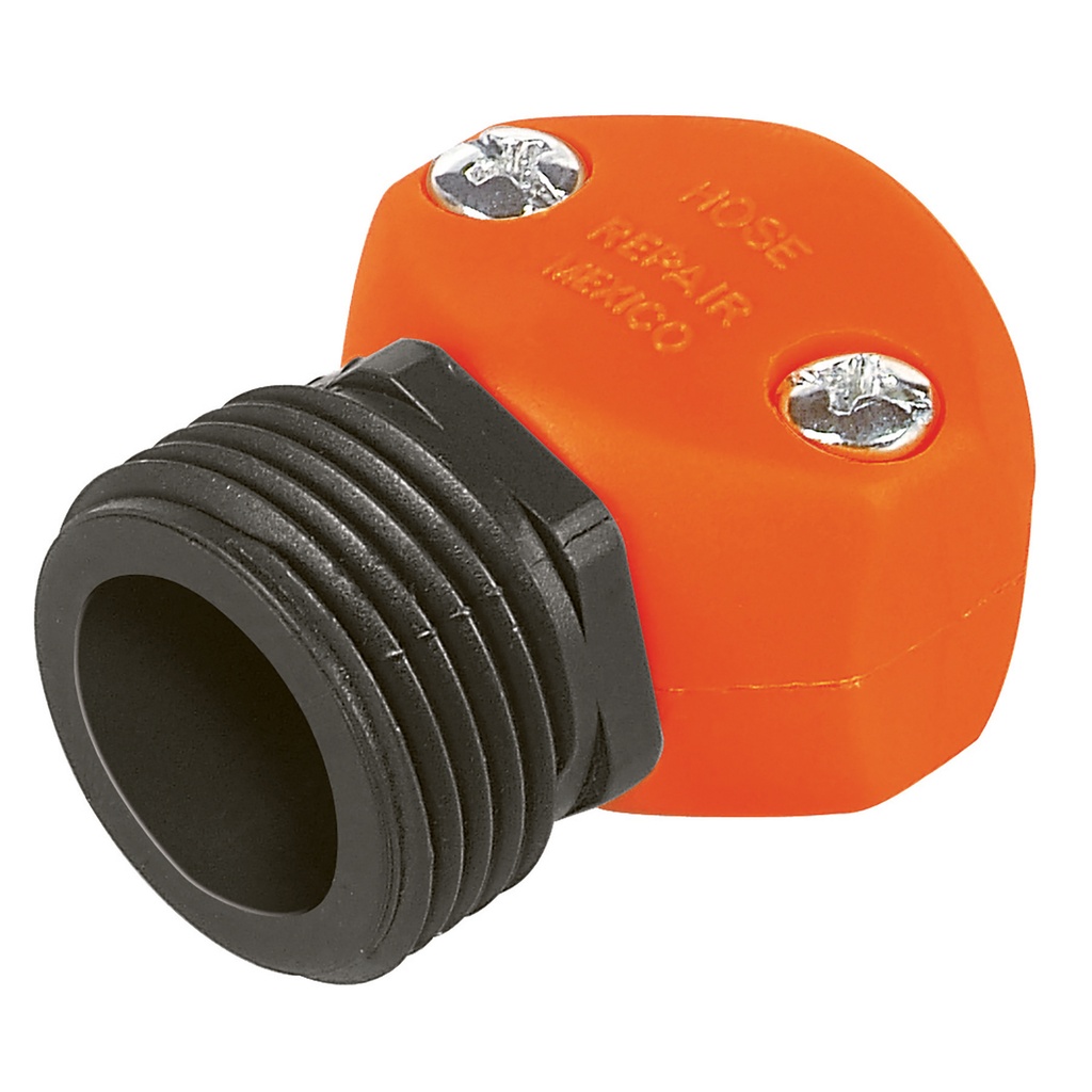 Conector de plástico macho de 1/2"