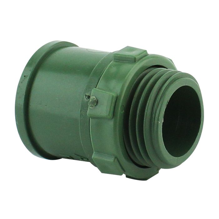 Conector de pvc conduit verde de 1"