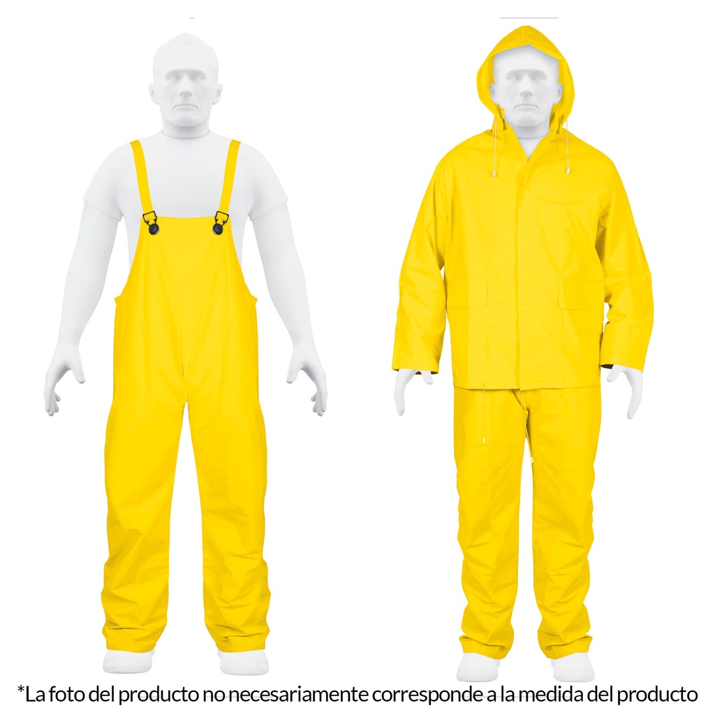 Conjunto impermeable talla extra grande de pvc