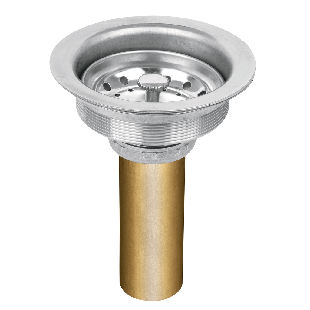 Contracanasta de acero inoxidable de 3 1/2" con tubo de 1 1/2"