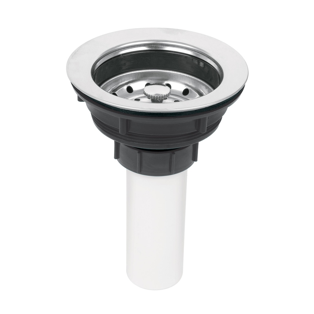 Contracanasta de plástico de 3 1/2" con tubo 1 1/2"