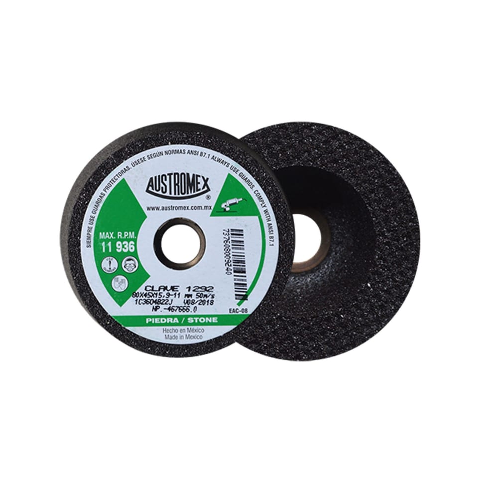 Copa para piedra de 4" con entrada 5/8" grano 36 magma (AUS1292)