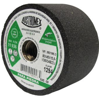 Copa para piedra de 4" con entrada 5/8" grano 60 magma (AUS1294)