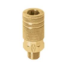 Cople de latón cuerda 1/4" npt macho