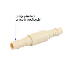 Cople inserción de polipropileno 1/2"