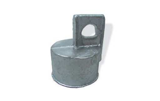 Cople simple de aluminio con 1 oreja de 1 1/2"