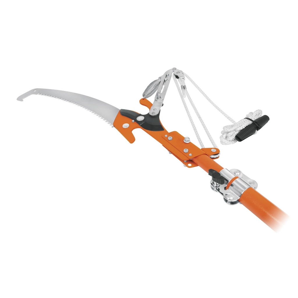 Cortador de ramas altas con mango telescópico de 3.6 mts