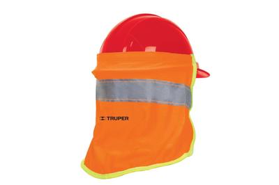 Cubrenuca con reflejante para casco naranja