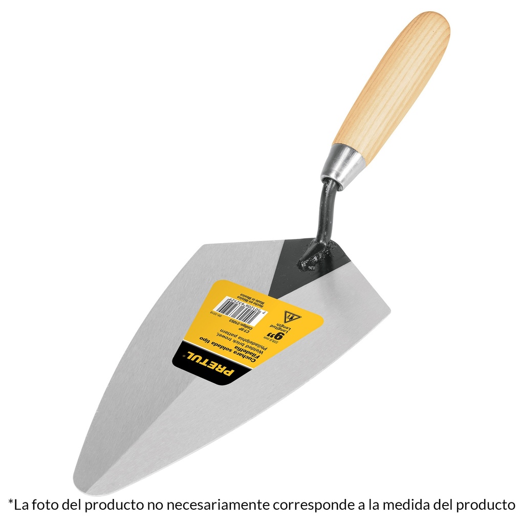 Cuchara para albañil tipo filadelfia 9"