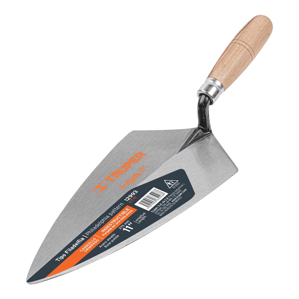 Cuchara para albañil tipo filadelfia de 11"