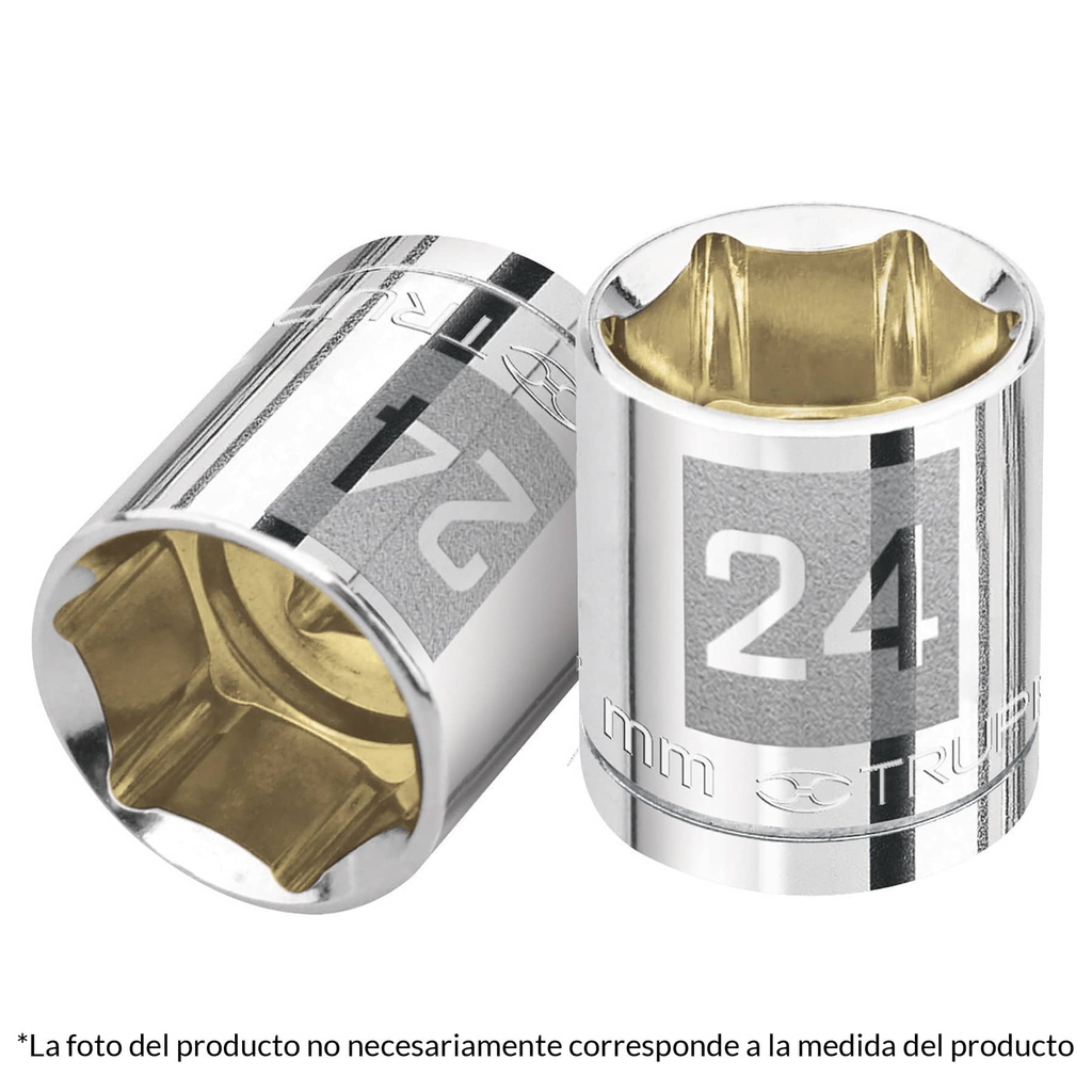 Dado de 17 mm 6 puntas cuadro de 1/2"