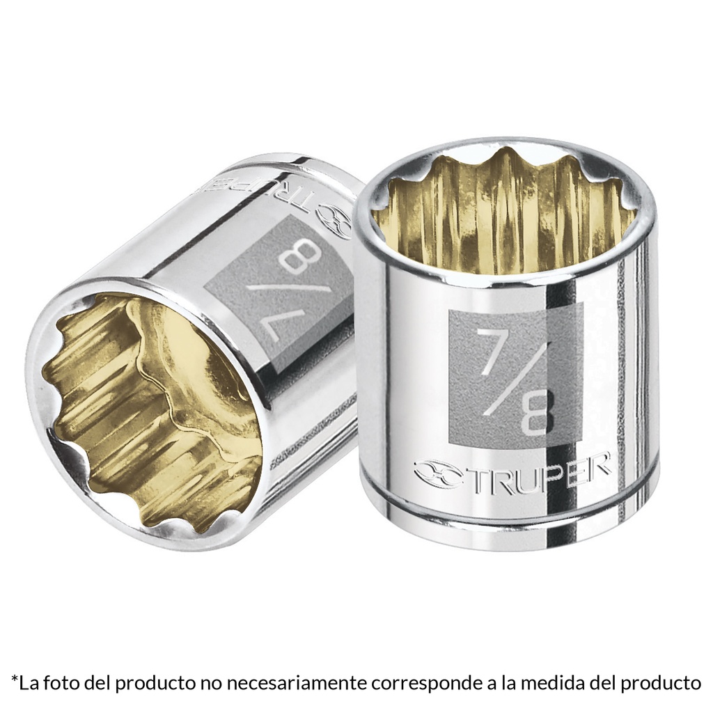Dado de 9/16"12 puntas con cuadro de 3/8"