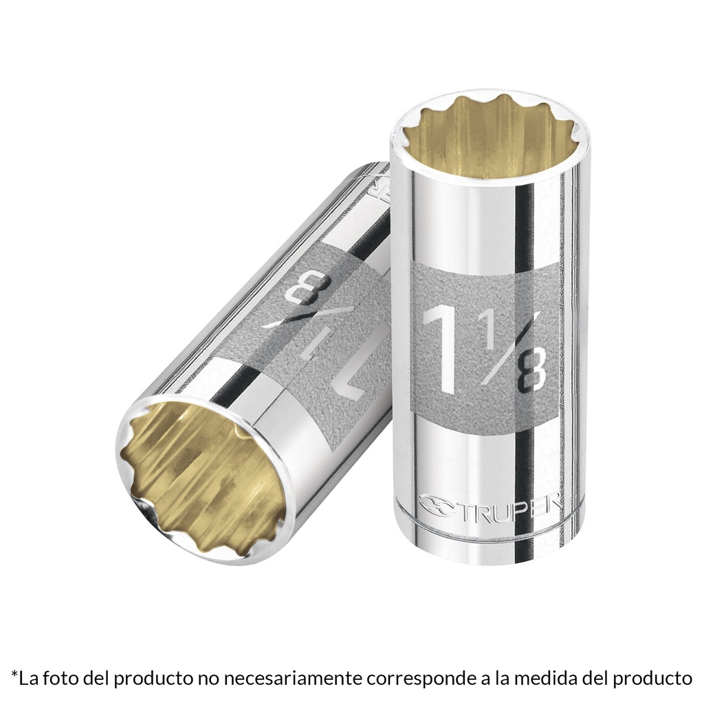 Dado largo de 13/16" 12 puntas cuadro de 1/2"