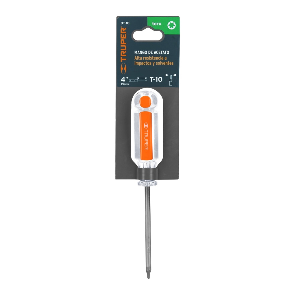 Desarmador punta Torx con mango de acetato