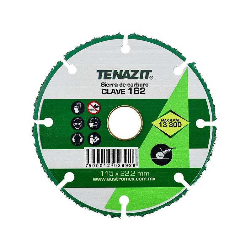 Disco para corte de madera de 4 1/2" tenazit (AUS162)