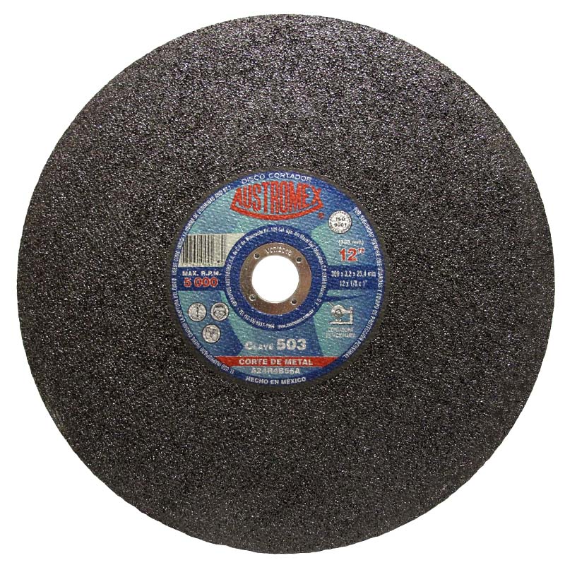 Disco para corte de metal de 12" larga duración (AUS503)